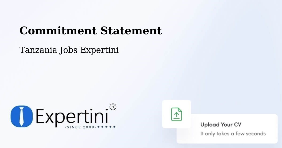 Corporate Commitment – Kitama - Tanzania Jobs Expertini